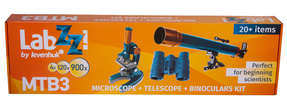 kit telescopio microscopio e binocolo levenhuk labzz mtb3 idea regalo bambino