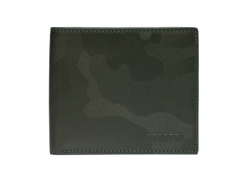 Portafoglio beretta unisex in pelle verde camo idea regalo wallet bifold green