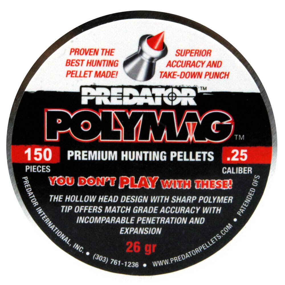 Piombini 6.35mm Jsb predator polymag per carabina aria compressa plinking plombs