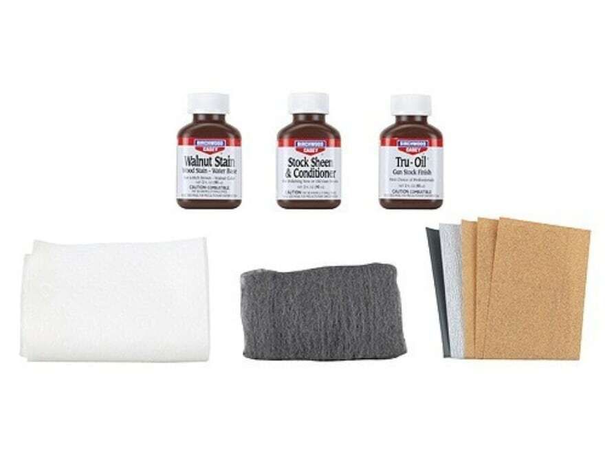 Tru oil Gun Stock Finish Kit Birchwood Casey restauro legno fucile ebanisteria vernice
