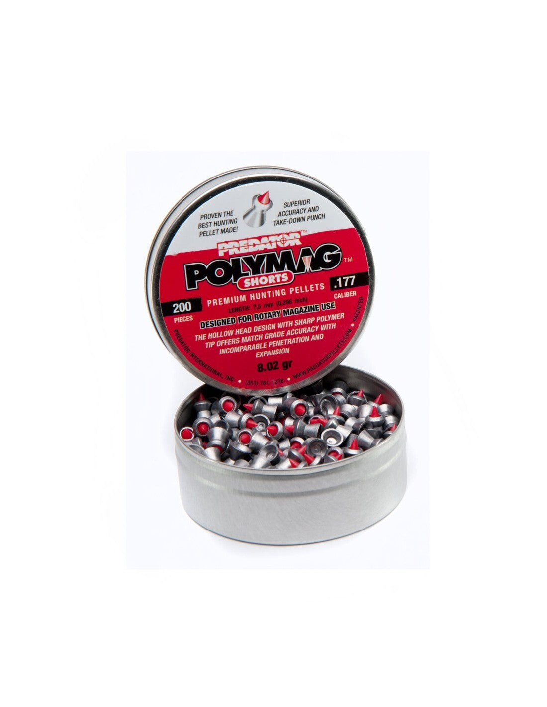 Piombini 4.5mm Jsb polymag shorts pallini aria compressa per co2 airgun pellets
