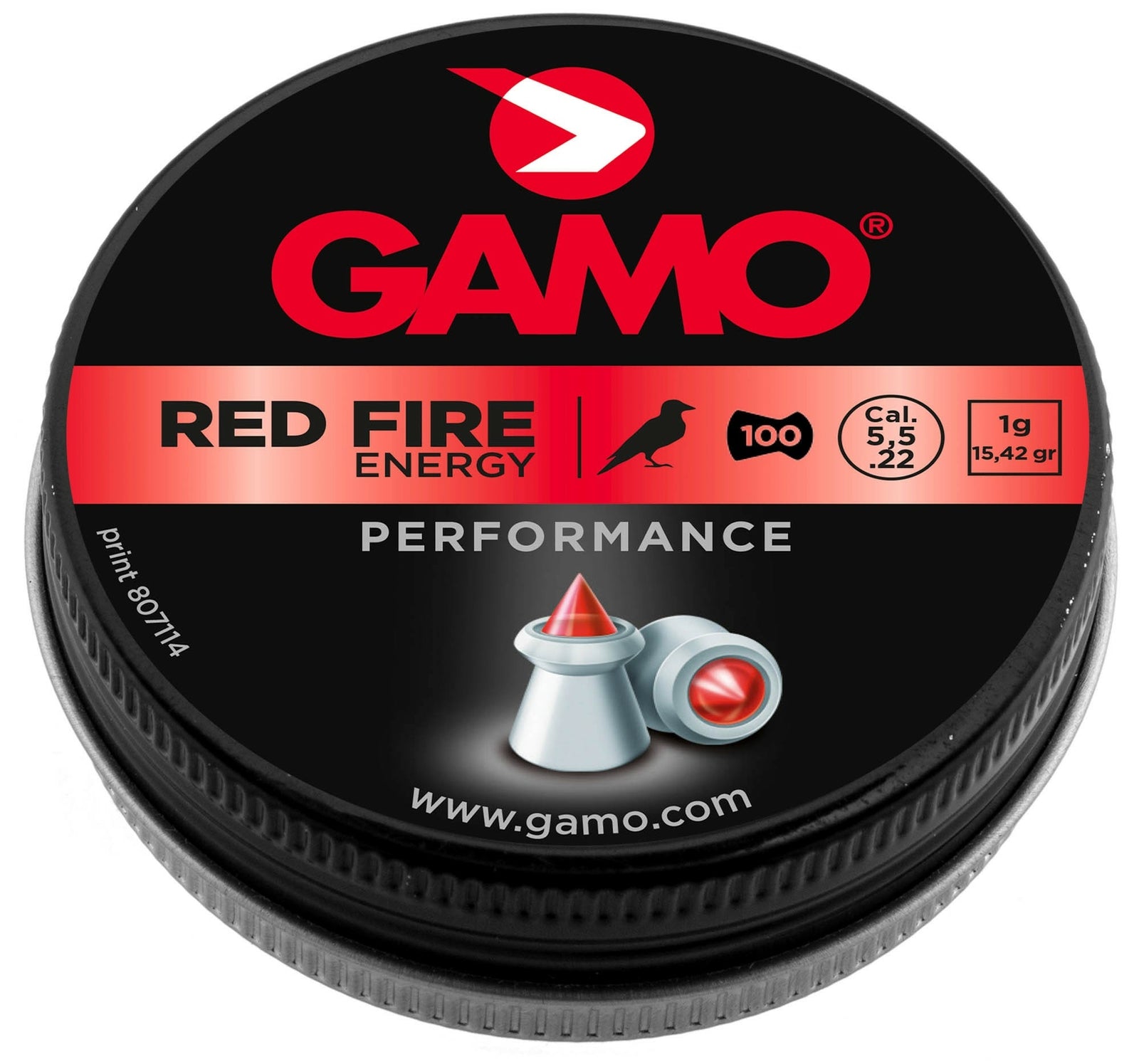 Piombini 5.5 22 gamo red fire diabolo carabina aria compressa airgun plombs