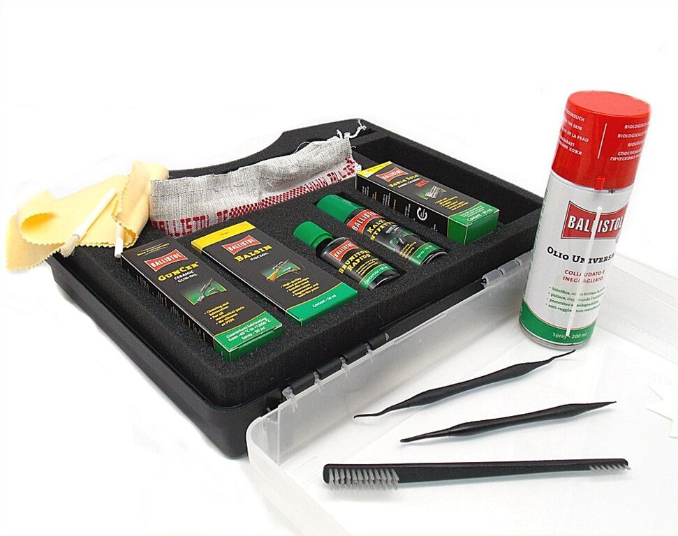 Kit Ballistol Manutenzione Armi Completo Olio Brunitore Sgrassatore Solvente