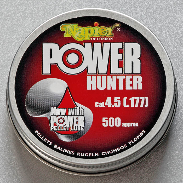 Piombini 4.5mm .177 Napier Power Hunter plombs pellets balines Kugeln Chumbos