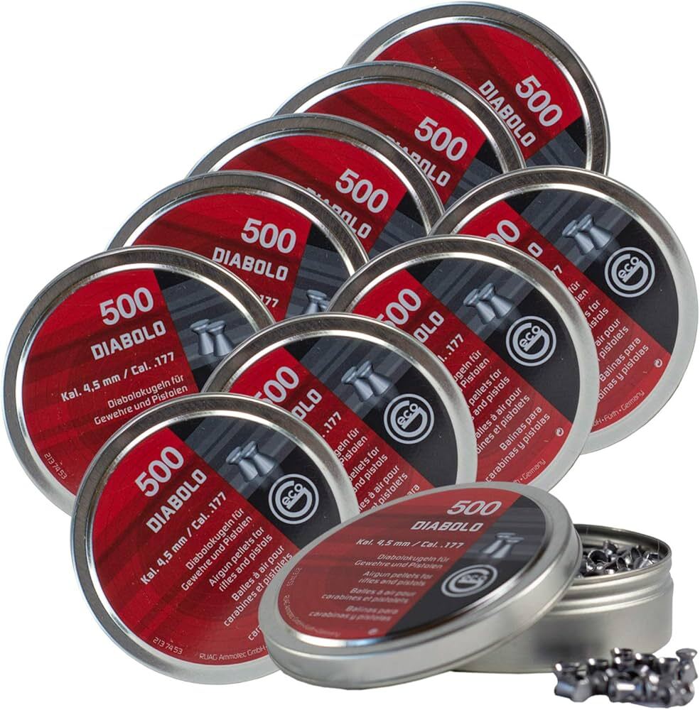 Piombini 4.5mm Geco diabolo pellets per carabina aria compressa plombs airgun