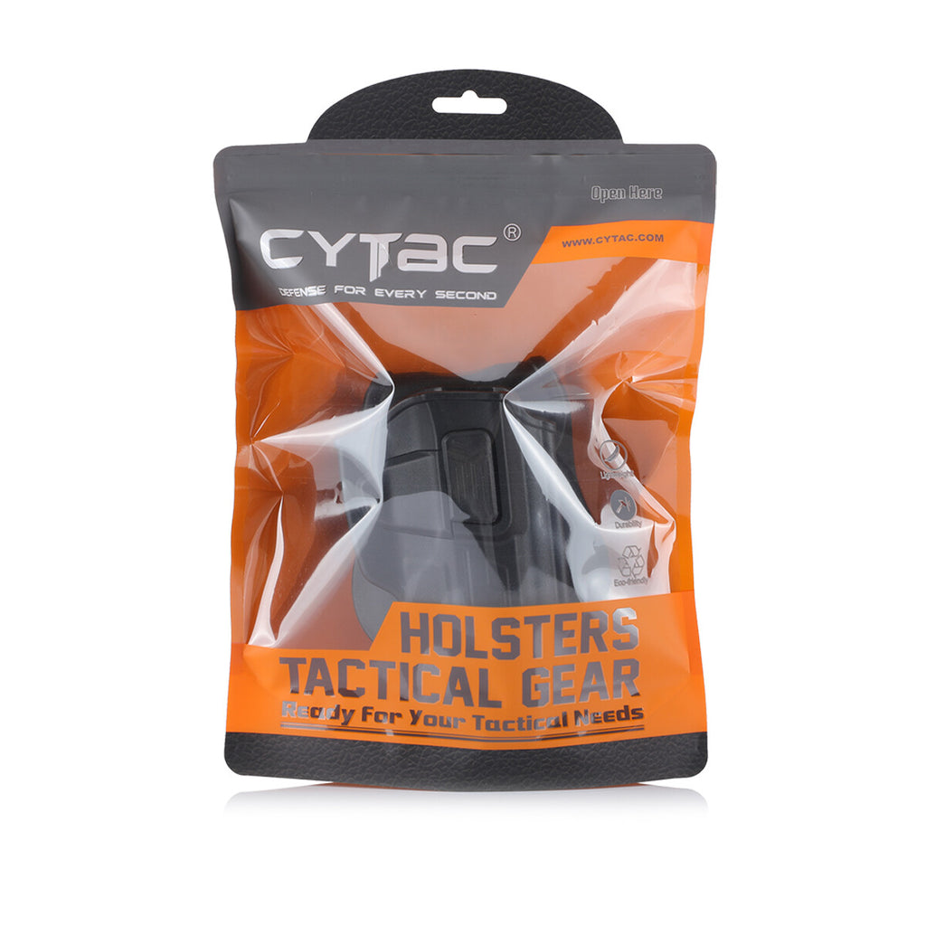 Cytac Fondina Polimero Glock 17 22 31 Gen 1 2 3 4 5 Paddle 360 Estrazione Rapida