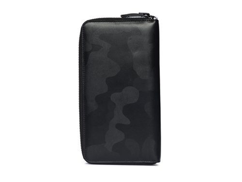 Portafoglio beretta unisex in pelle nera camo con zip idea regalo viaggio