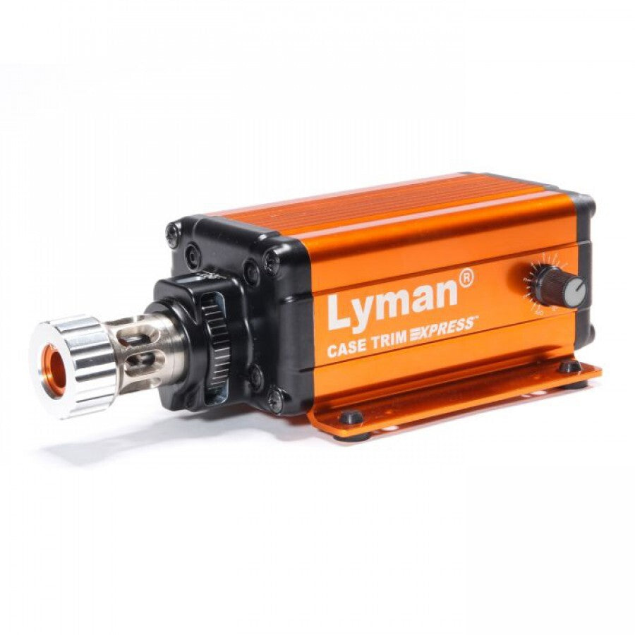 LYMAN Brass Smith Case Trim Express Lathe with 10 Reloading Bushings 