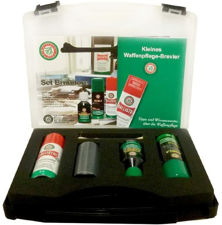 Ballistol cold burnishing kit for steel metals gun restoration black color