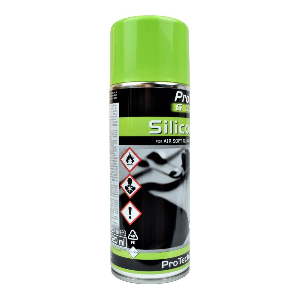 Olio al silicone per armi Protech Guns 400ml per softair airgun paintball caccia
