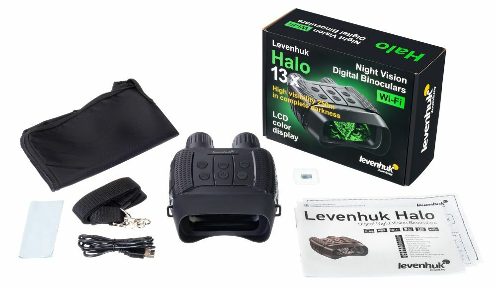 Visore notturno binoculare digitale Levenhuk HALO 13X con registratore caccia