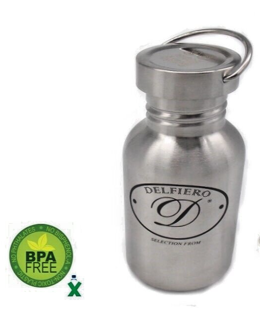 Borraccia in acciaio inox con gancio da 500 ml per caccia trekking escursionismo