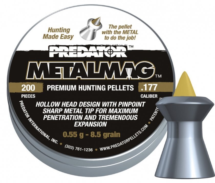 Piombini JSB Predator Metalmag 4.5mm .177 punta acciaio confezione 200pz
