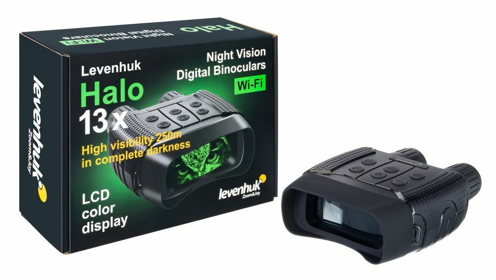 Visore notturno binoculare digitale Levenhuk HALO 13X con registratore caccia