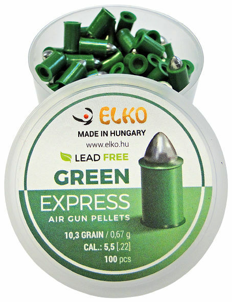 Piombini 5.5mm ELKO Green Express Acciaio Carabina Aria Compressa pellets