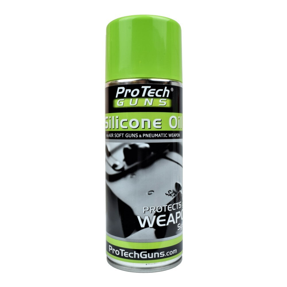 Olio al silicone per armi Protech Guns 400ml per softair airgun paintball caccia