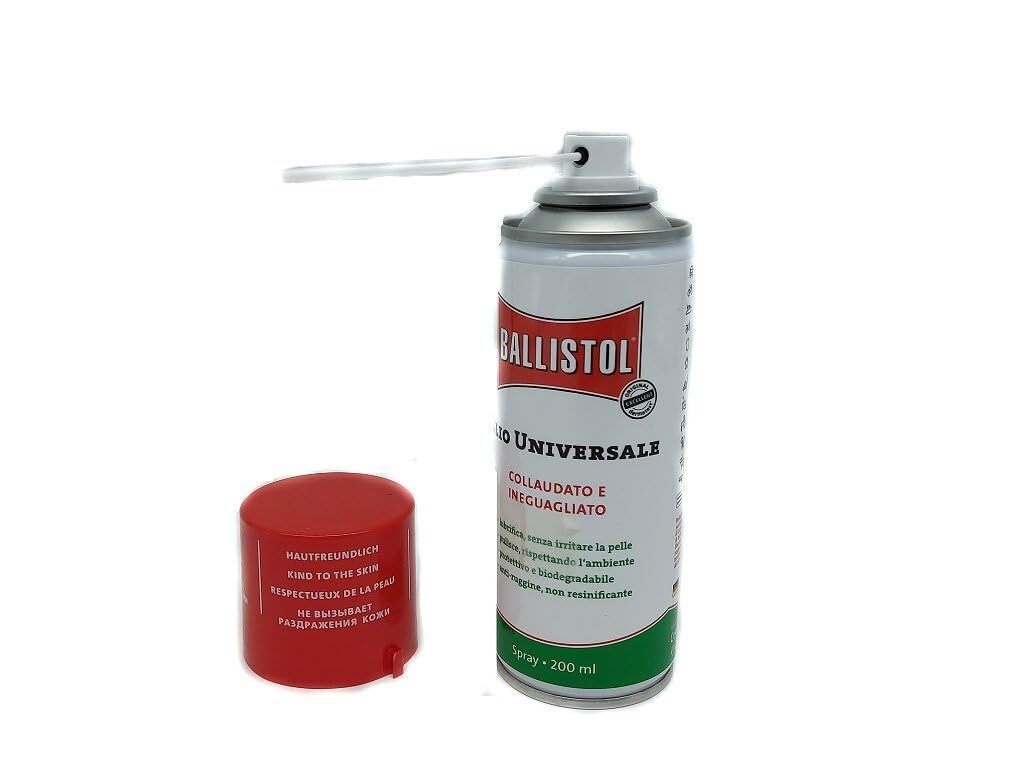 Ballistol spray oil 200 ml for cleaning weapons, fishing wood, and unlocking. 