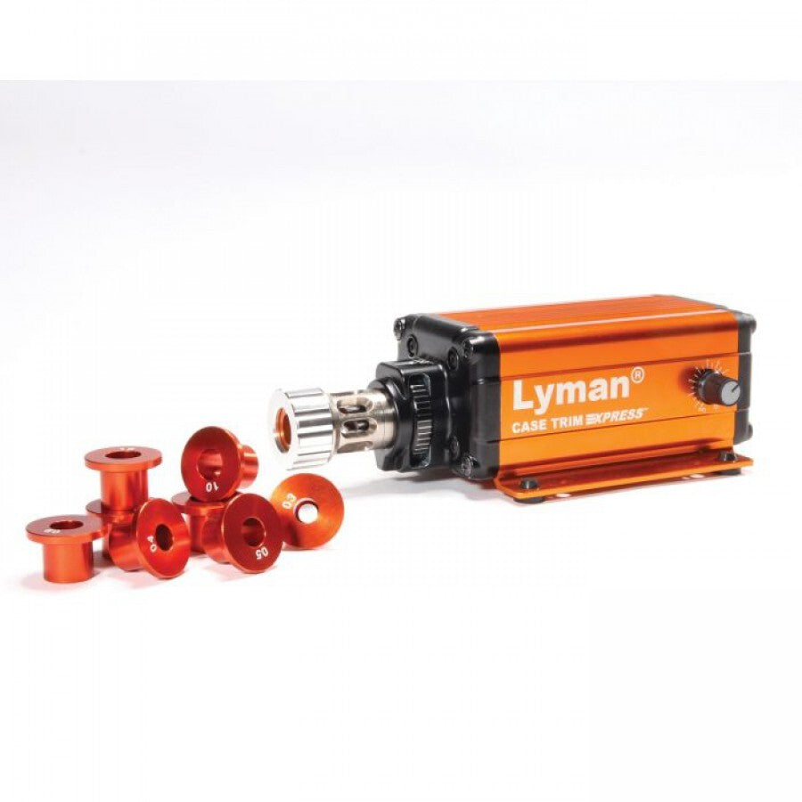 LYMAN Brass Smith Case Trim Express Lathe with 10 Reloading Bushings 
