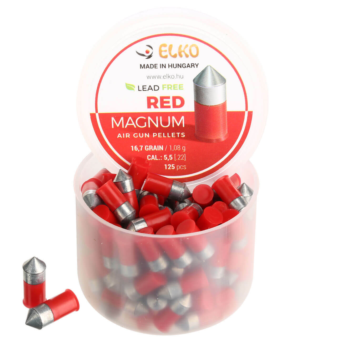 PALLINI PIOMBINI 5,5 22 ELKO RED MAGNUM CARABINA ARIA COMPRESSA airguns pellets