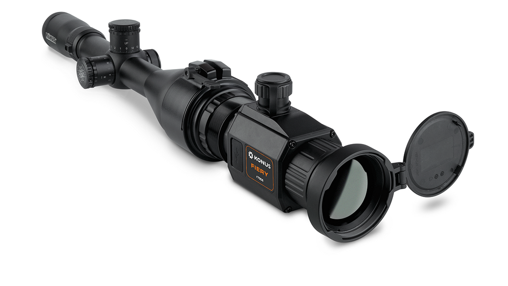 Visore termico notturno ottica da mira Konus Fiery Clip On caccia Hunting Rifle