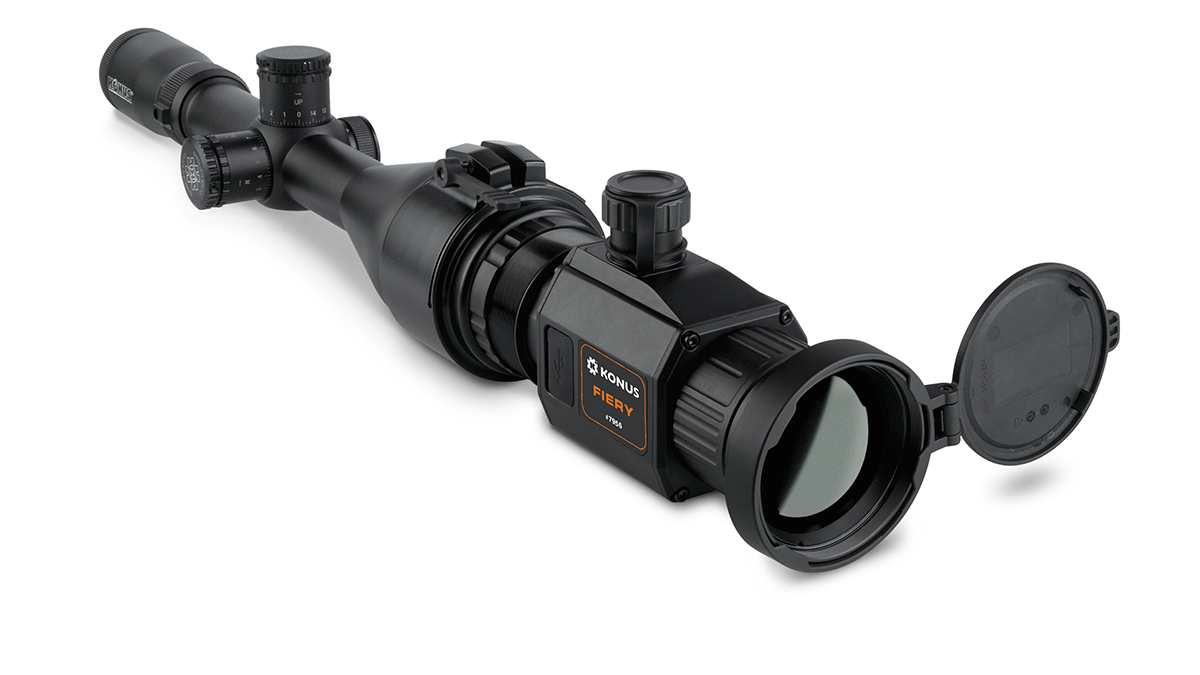 Visore termico notturno ottica da mira Konus Fiery Clip On caccia Hunting Rifle