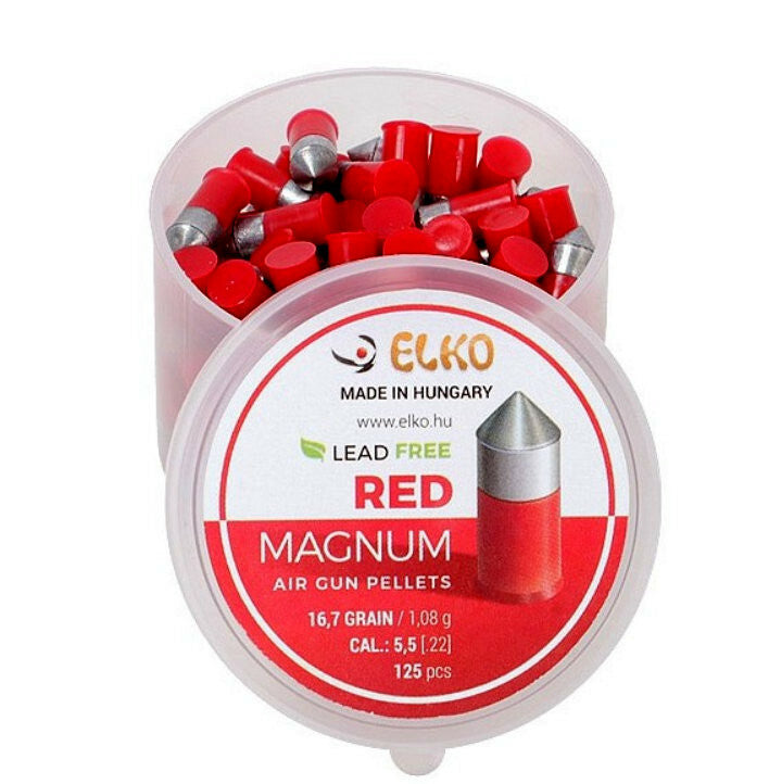PALLINI PIOMBINI 5,5 22 ELKO RED MAGNUM CARABINA ARIA COMPRESSA airguns pellets