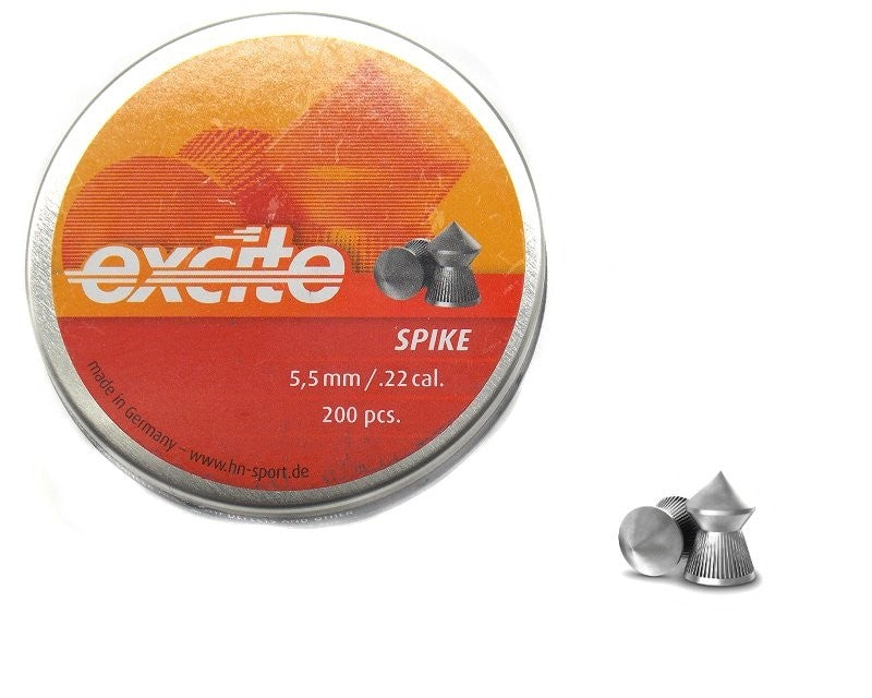 Piombini 5.5mm h&n excite spike per carabina aria compressa plombs plinking co2