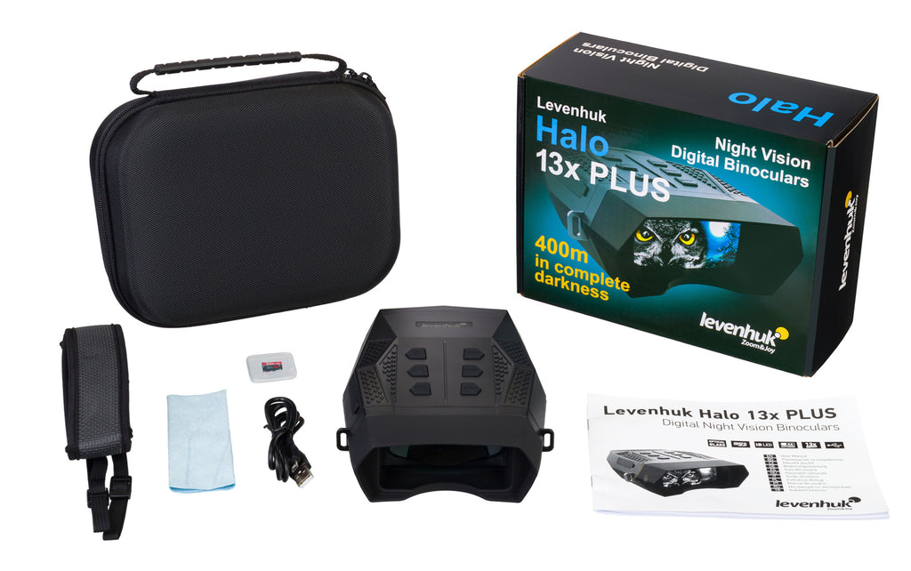 Visore notturno binoculare digitale Levenhuk HALO 13X PLUS e con registratore