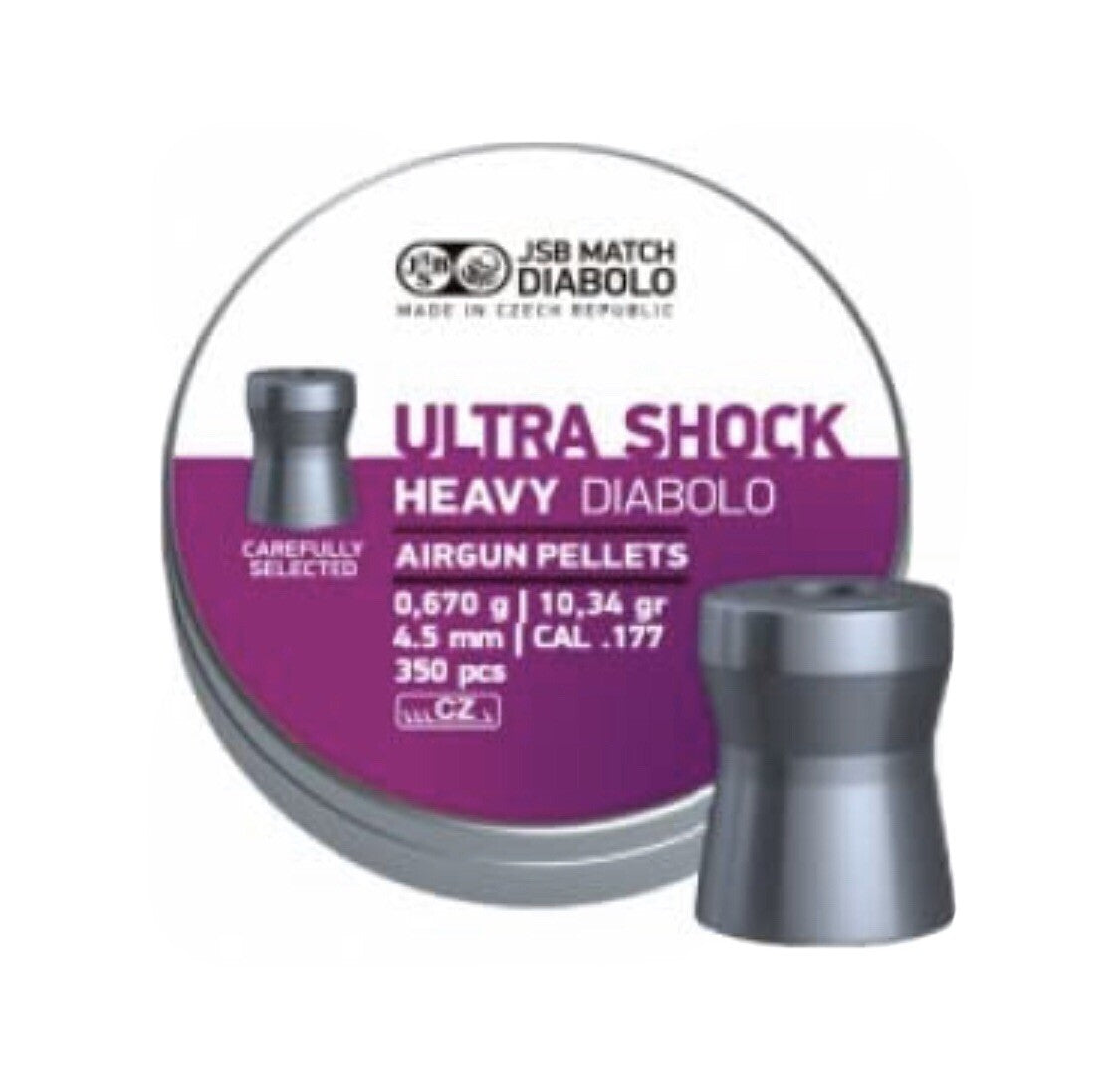 Pallini JSB Ultrashock 4.5mm .177 Hollow Point 0.67g 350pz Carabina Aria