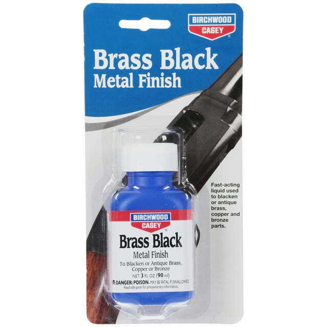Cold burnisher for brass, bronze, copper, black color, Birchwood Casey restoration