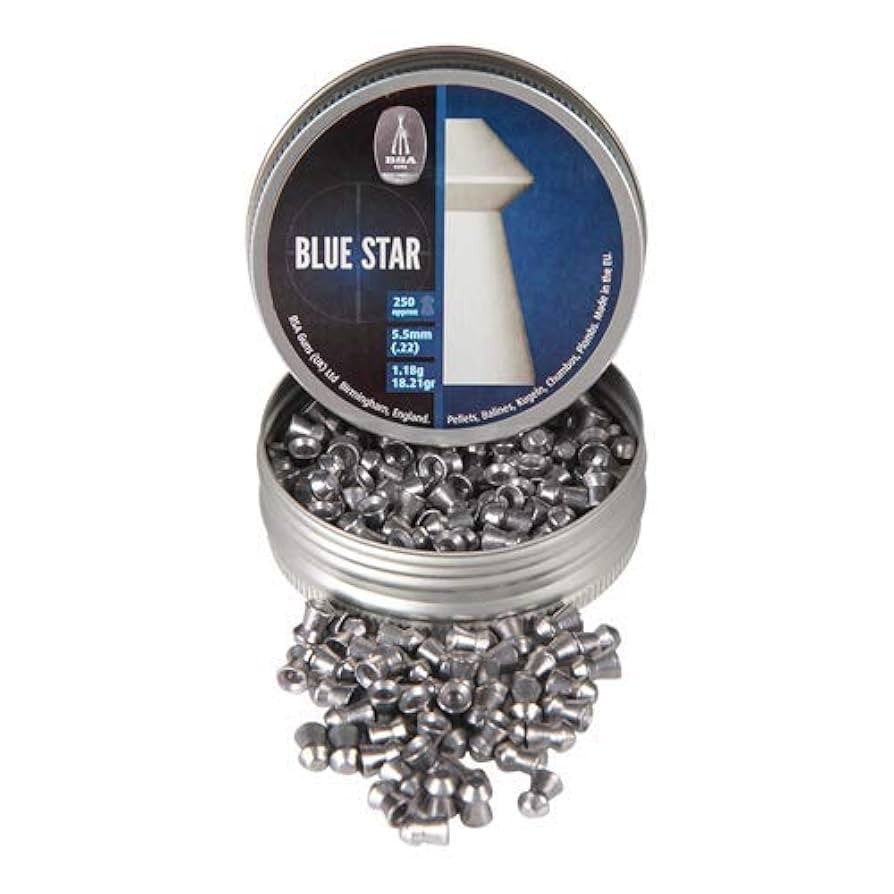 Piombini 4.5mm Bsa blue star per carabiba aria compressa plombs plinking co2