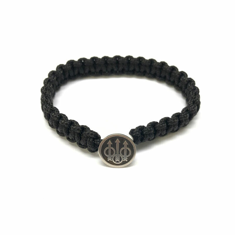 Beretta men's and women's bracelet in black thread with Beretta medallion, gift idea