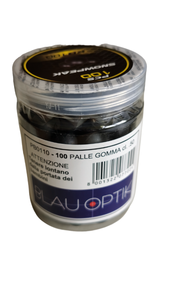 Palle in gomma cal. 50 per pistola hdr50 t4e chiappa blauoptik fionda paintball