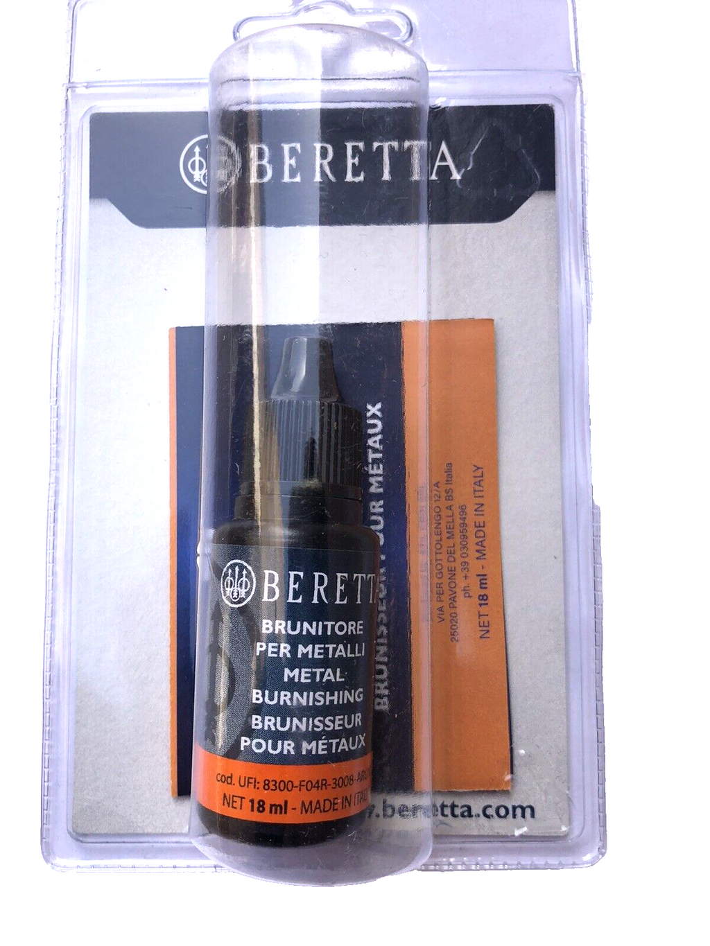 Beretta cold burnisher for steel weapons, black color, DIY burnishing 