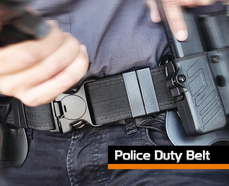 Cinturone tattico per pistola guardia giurata difesa personale poligono softair