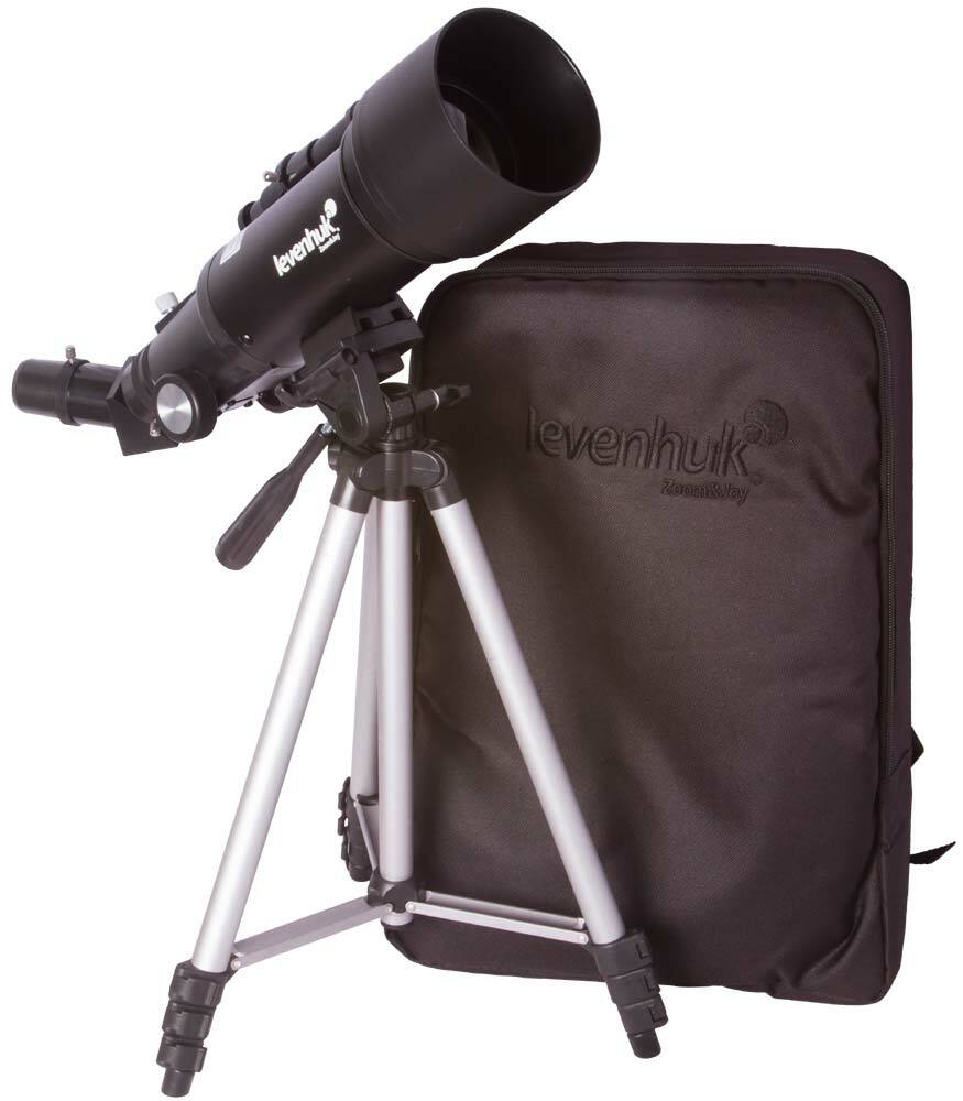telescopio astronomico levenhuk skyline travel 70 rifrattore con treppiede borsa