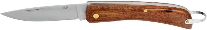 Coltello pieghevole da caccia tascabile campeggio pesca escursionismo legno