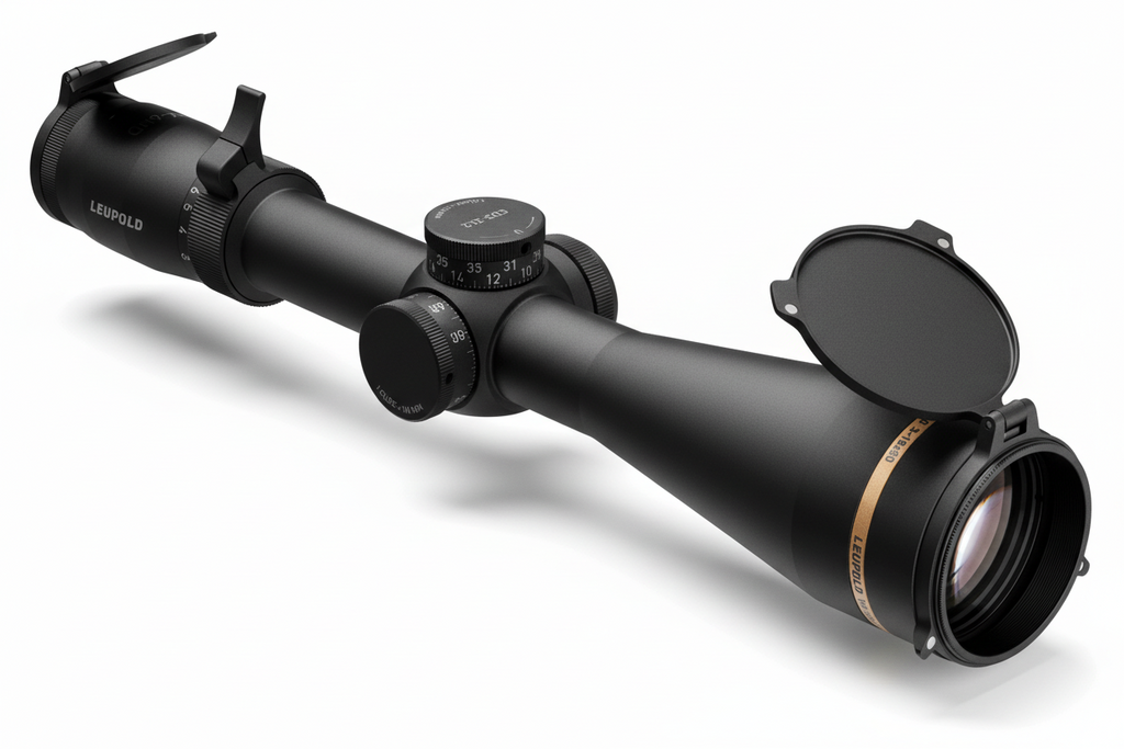 Leupold VX-6HD 3-18x50 — vista laterale con torrette CDS-ZL2 e leva cambio ingrandimento