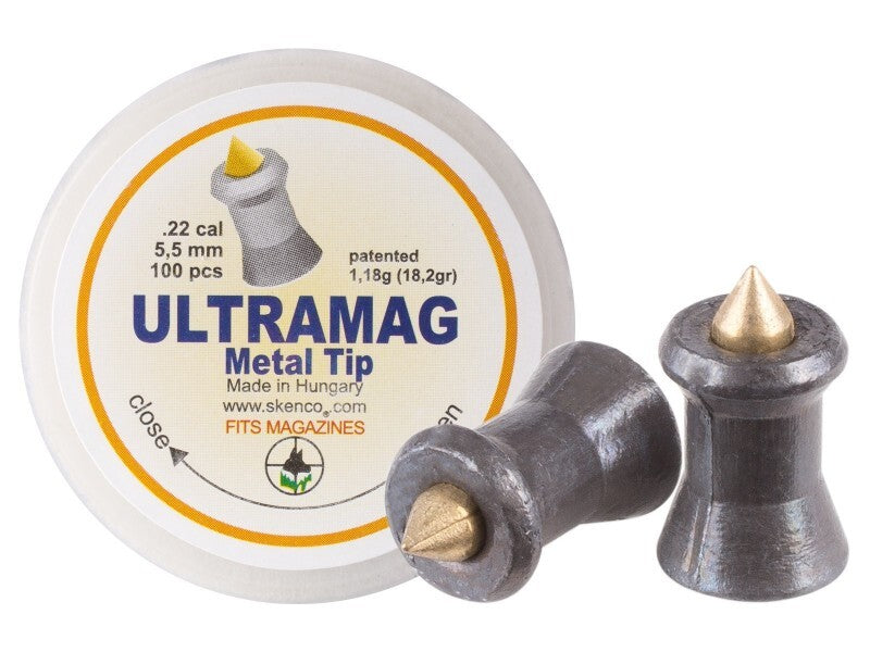 Piombini 5.5mm Skenco ultramag per carabina aria compressa airgun pellets plombs
