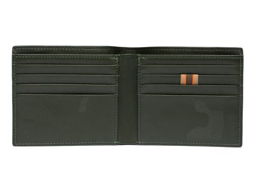 Portafoglio beretta unisex in pelle verde camo idea regalo wallet bifold green