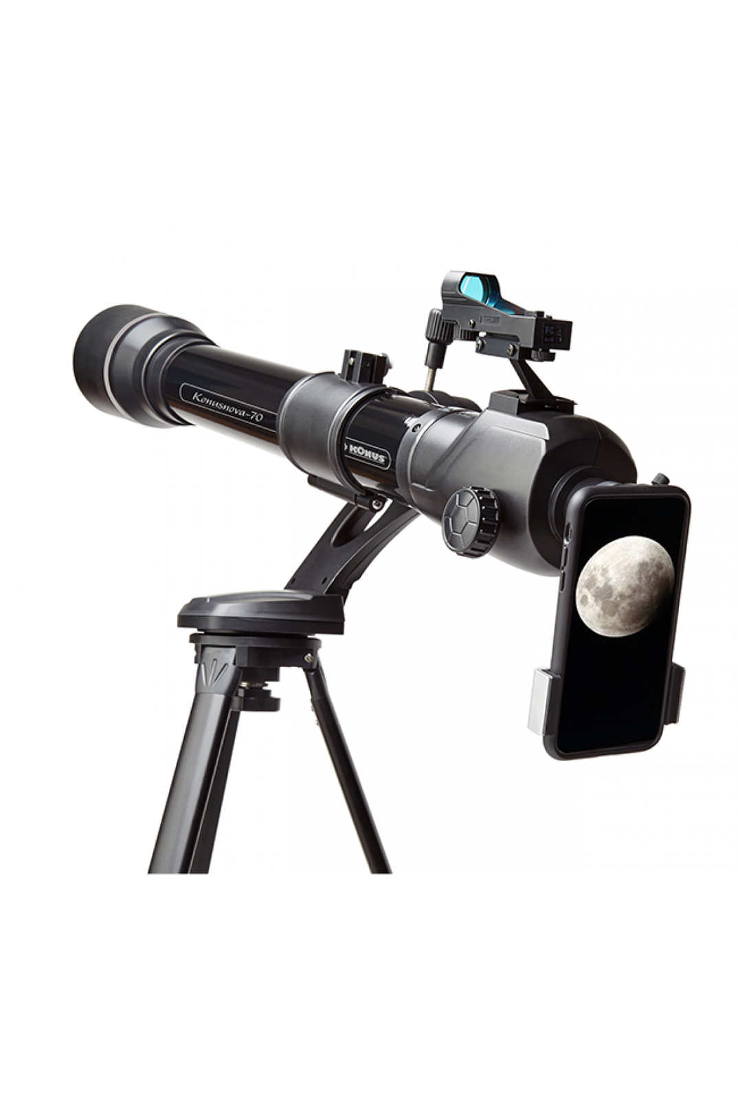 TELESCOPIO ASTRONOMICO KONUSNOVA-70 D70mm F800mm adattat. smartphone KONUS 1755