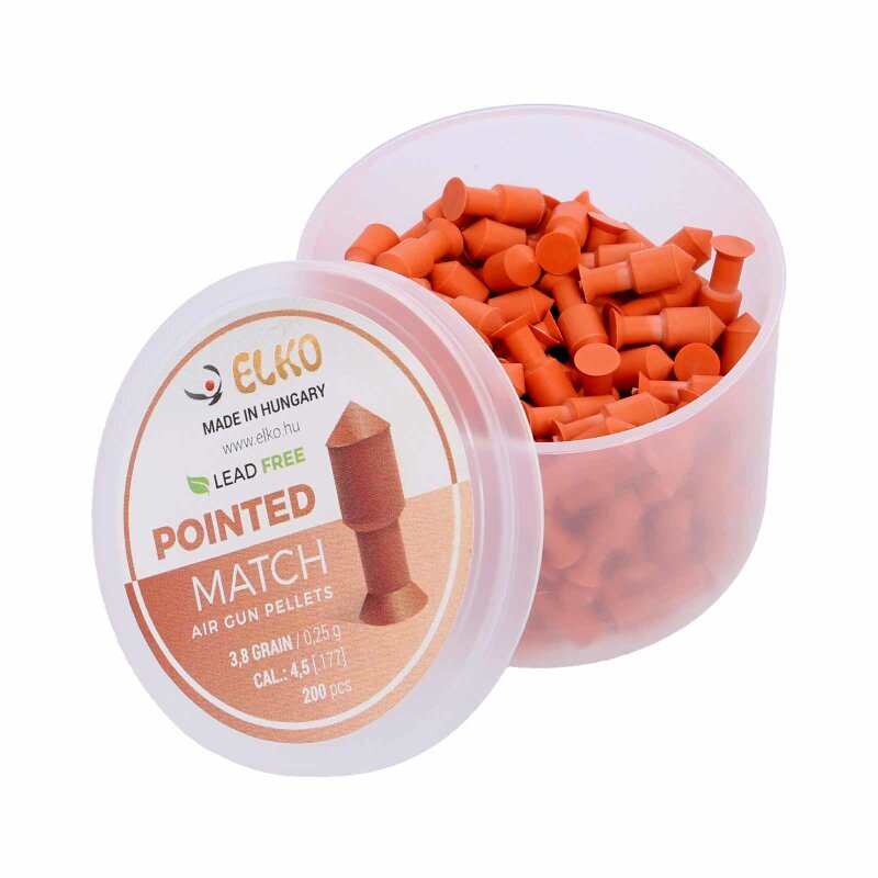 Piombini 4.5mm Elko pointed match per carabina aria compressa airgun pellets