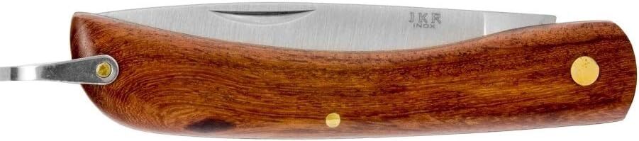 Coltello pieghevole da caccia tascabile campeggio pesca escursionismo legno