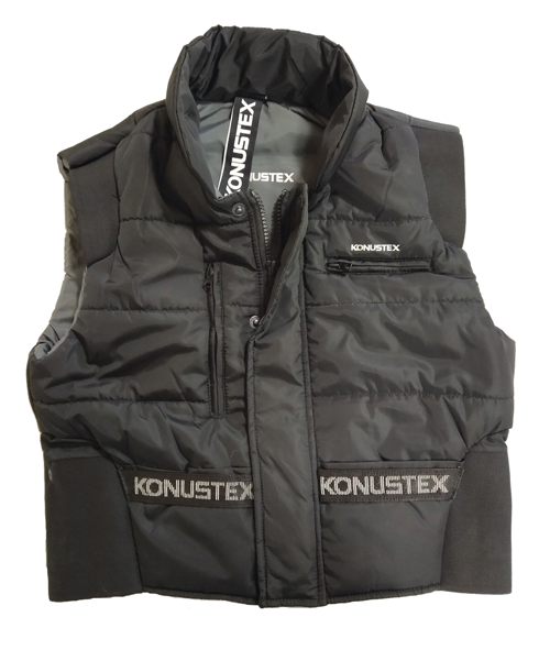 K-SHOT UNISEX SPORTS DYNAMIC SHOOTING VEST, BLACK COLOR, KONUSTEX RANGE