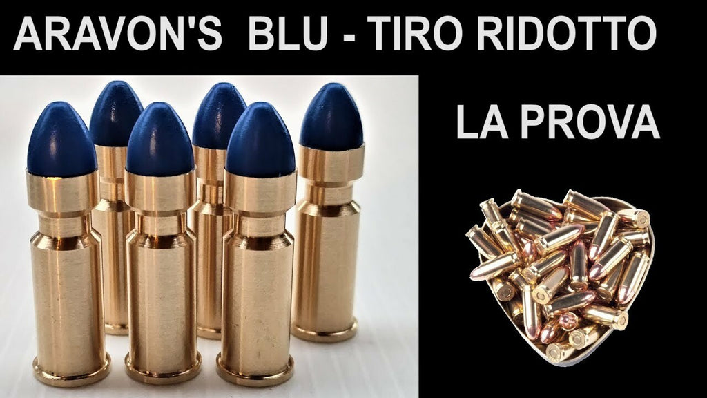 ARAVON KIT 6 BOSSOLI CAL.9x21 PER ADDESTRAMENTO DEL TIRO INDOOR PALLA IN GOMMA
