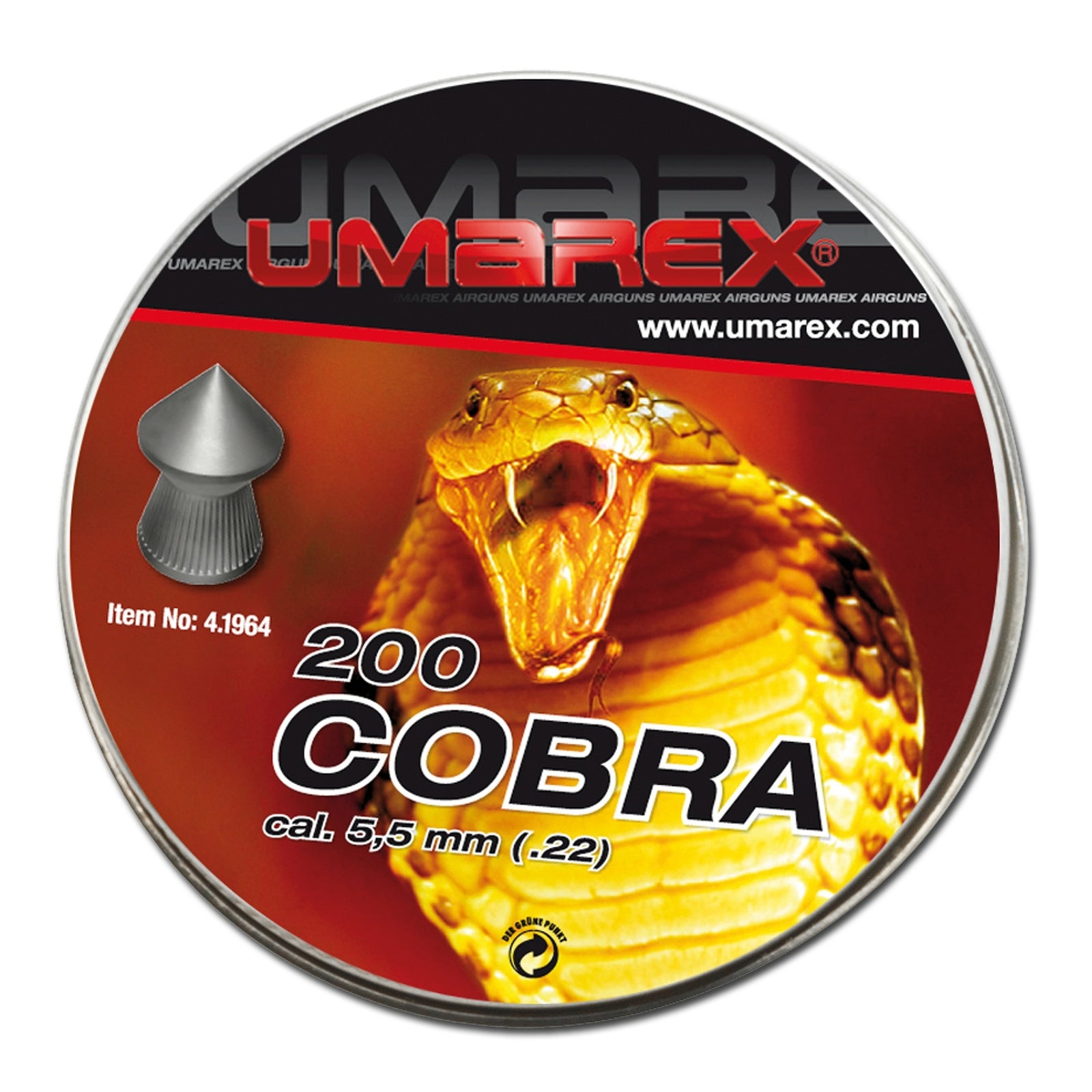 PIOMBINI 5,5 22 UMAREX COBRA DIABOLO CARABINA ARIA COMPRESSA AIRGUN PLINKING