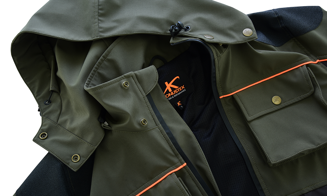 Giacca tecnica da caccia Kreato impermeabile waterproof trekking tempo libero