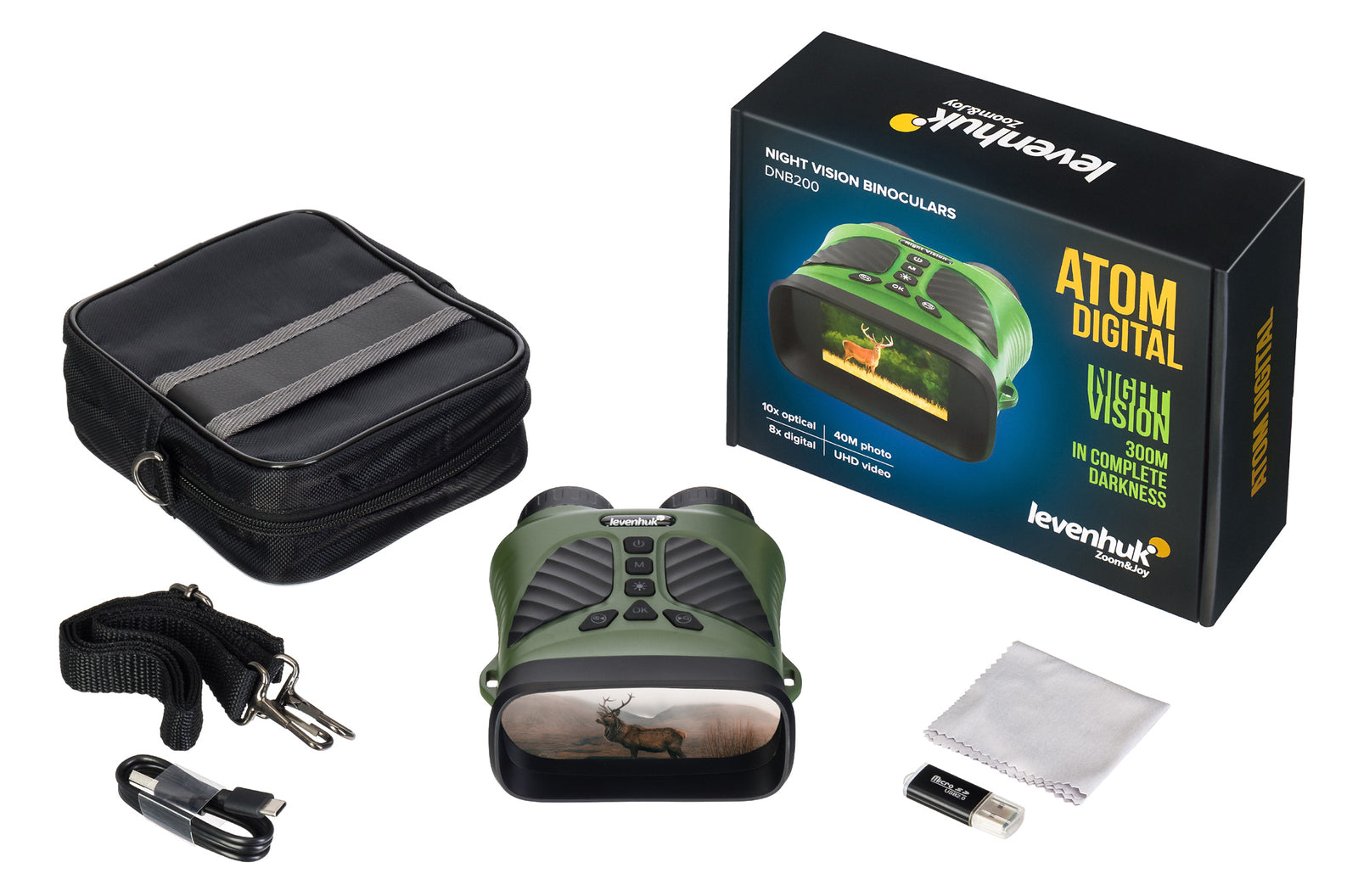 Visore notturno binoculare Levenhuk Atom Digital DNB200 caccia outdoor night