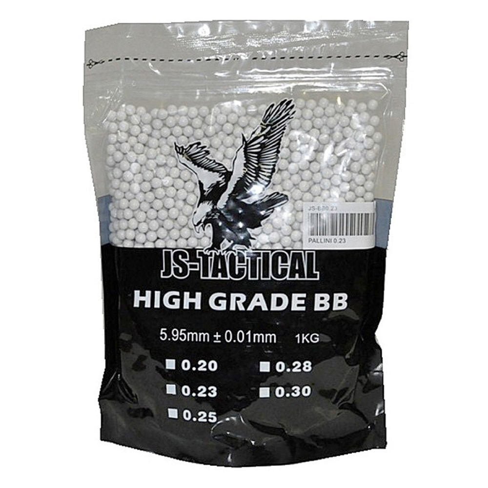 Pallini Softair 6mm High Grade Bb In Ceramica Js Tactical Bianchi Airsoft Sport