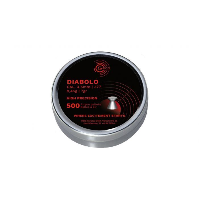 Piombini 4.5mm Geco diabolo pellets per carabina aria compressa plombs airgun